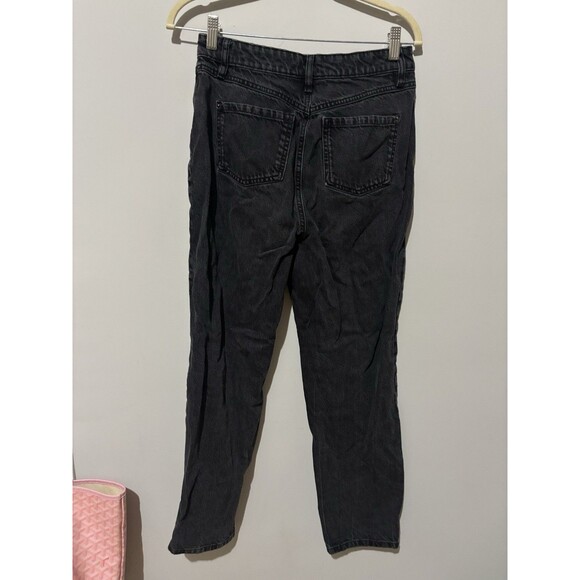 Inc International Concepts High Rise Button-Fly Mom Jeans Black Sz 4 - Picture 3 of 3